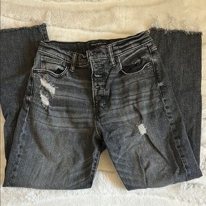 Lucky Brand Black Straight Leg Jeans with Modern Style